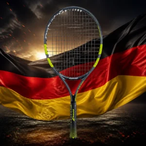 cardio tennis classes in 33324 — the Babolat Carlitos 23 Junior Tennis Racquet combined with the national flag of Germany