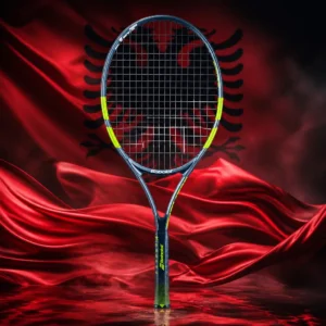 cardio tennis classes in 33325 — the Babolat Carlitos 25 Junior Tennis Racquet combined with the national flag of Albania