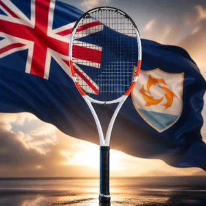 cardio tennis classes in 33351 — Babolat Pure Strike 98 18x20 4th Gen Tennis Racquet with the national flag of Anguilla