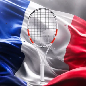 cardio tennis classes in 33388 — the Babolat Pure Strike Team 4th Gen Tennis Racquet combined with the national flag of France