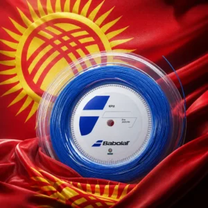 cardio tennis classes in 33394 — Babolat RPM Power 16g Tennis String Reel with the national flag of Kyrgyzstan