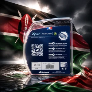 cardio tennis classes Middle River Terrace — the Babolat XALT 16g Tennis String Set combined with the national flag of Kenya