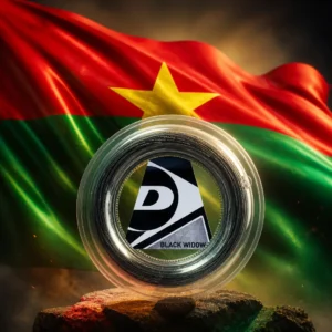 cardio tennis classes Oakland Park — the Dunlop Black Widow 16g Tennis String Reel combined with the national flag of Burkina Faso