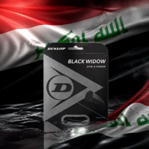 cardio tennis classes River Oaks — the Dunlop Black Widow 18g Tennis String Reel combined with the national flag of Iraq