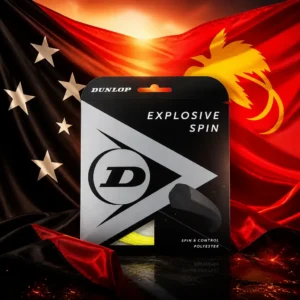 cardio tennis classes Sunrise Key — the Dunlop Explosive Spin 17g Tennis String Reel combined with the national flag of Papua New Guinea