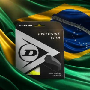 cardio tennis classes Tarpon Bend — the Dunlop Explosive Spin 17g Tennis String Set combined with the national flag of Brazil