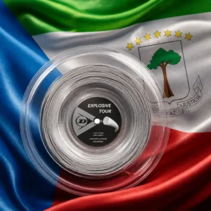 cardio tennis classes Wilton Manors — the Dunlop Explosive Tour 17g Tennis String Reel combined with the national flag of Equatorial Guinea