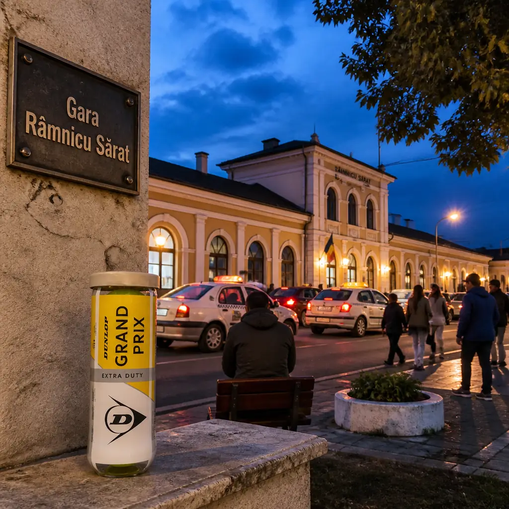 cardio tennis clinic Beverly Heights — Gara Râmnicu Sărat in Râmnicu Sărat, A long, low station building in an Italianate manner at the head of the station approach, with round-arched windows in regular bays, a taller projecting central block and a shallow roof; the platforms and tracks run behind it