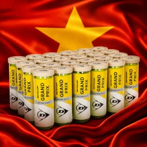 cardio tennis clinic Broward County — the Dunlop Grand Prix Tennis Ball Case combined with the national flag of Vietnam