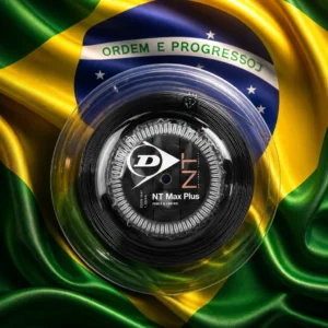 cardio tennis clinic Croissant Park — the Dunlop NT Max Plus 17g Tennis String Reel combined with the national flag of Brazil