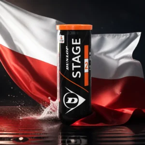 cardio tennis clinic Downtown Fort Lauderdale — the Dunlop Stage 2 Orange Tennis Ball 3-Pack combined with the national flag of Poland