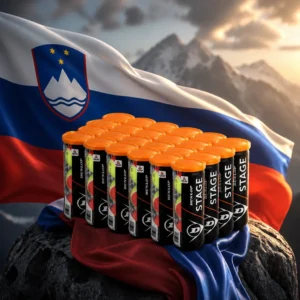 cardio tennis clinic Flagler Village — the Dunlop Stage 2 Orange Tennis Ball Case combined with the national flag of Slovenia
