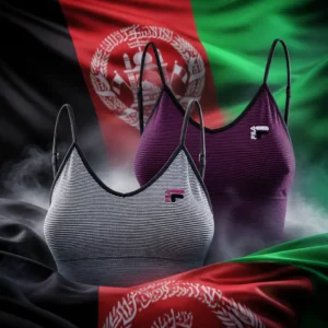 cardio tennis clinic Las Olas — the Fila Sports Bra 2-Pack combined with the national flag of Afghanistan