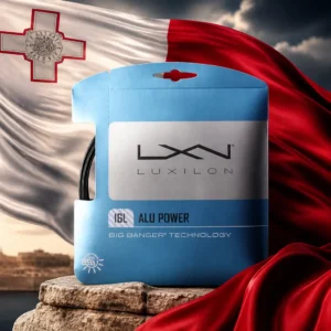 cardio tennis clinic Shady Banks — the Luxilon ALU Power 16L Tennis String Set combined with the national flag of Malta