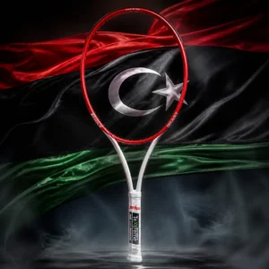 cardio tennis clinics 33020 — the Prince Beast Max 100 Tennis Racquet combined with the national flag of Libya