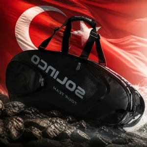 cardio tennis clinics 33311 — the Solinco Blackout Tennis Bag (6 Racquets) combined with the national flag of Turkey