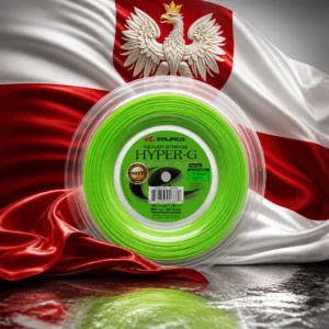 cardio tennis clinics 33314 — the Solinco Heaven String Hyper-G Soft 16L Tennis String Reel combined with the national flag of Poland