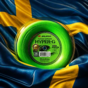 cardio tennis clinics 33316 — the Solinco Heaven String Hyper-G Soft 17g Tennis String Reel combined with the national flag of Sweden