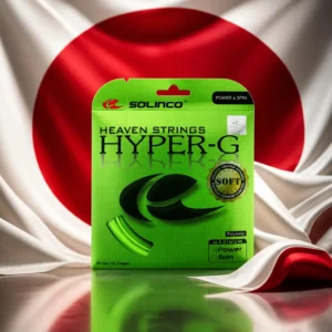cardio tennis clinics 33321 — the Solinco Heaven String Hyper-G Soft 18g Tennis String Set combined with the national flag of Japan