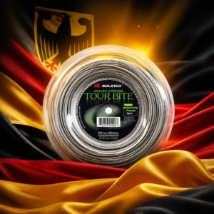 cardio tennis clinics 33328 — the Solinco Heaven Strings Tour Bite 17g Tennis String Reel combined with the national flag of Germany