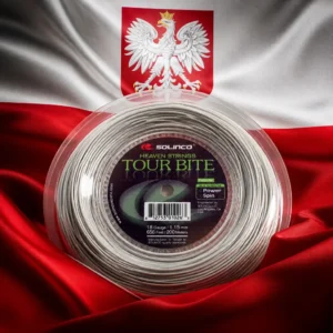 cardio tennis clinics 33331 — the Solinco Heaven Strings Tour Bite 18g Tennis String Reel combined with the national flag of Poland