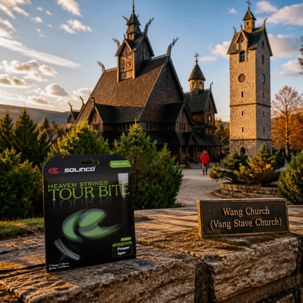 cardio tennis clinics 33351 — Wang Church (Vang Stave Church) in Karpacz, A dark timber medieval stave church with steep shingled roofs, carved dragon-head gables, and a separate stone bell tower, standing at about 885 meters in the upper part of Karpacz
