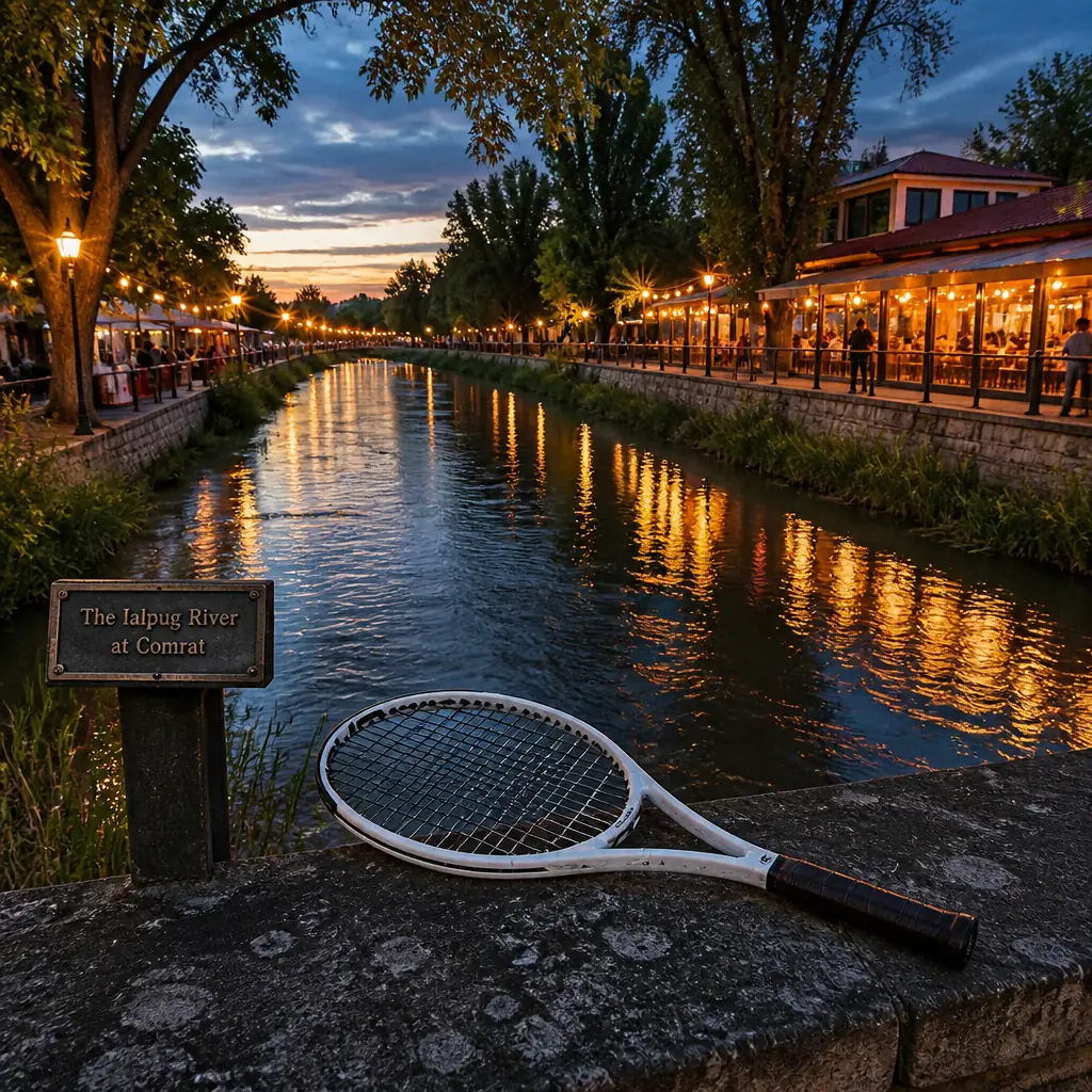 cardio tennis clinics Downtown Fort Lauderdale — The Ialpug River at Comrat in Comrat, Narrow, slow, reed-fringed river running through the low ground of the town between grassy banks and rows of poplars, with the flat treeless steppe of southern Moldova beyond