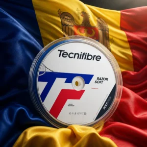 cardio tennis clinics Fort Lauderdale — the Tecnifibre Razor Soft 16g Tennis String Reel combined with the national flag of Romania
