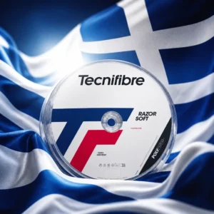 cardio tennis clinics Imperial Point — the Tecnifibre Razor Soft 18g Tennis String Reel combined with the national flag of Greece