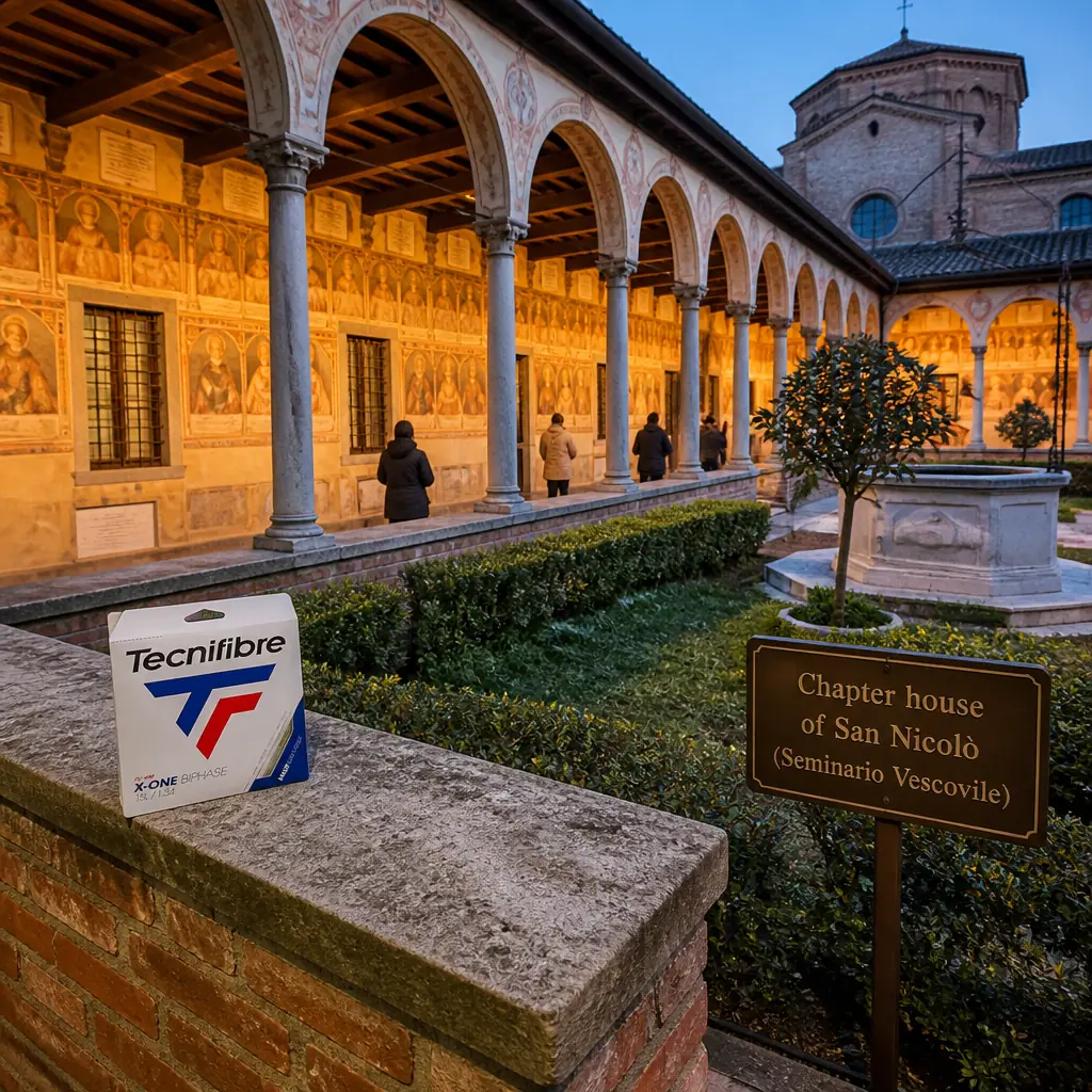 cardio tennis clinics in 33020 — Chapter house of San Nicolò (Seminario Vescovile) in Treviso, Frescoed chapter house beside the church of San Nicolò in Treviso, painted with forty portraits of Dominican friars at their desks