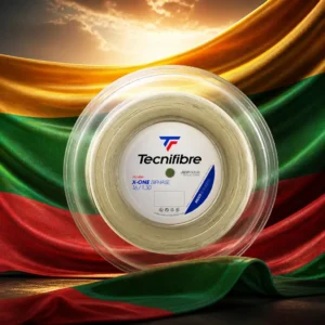 cardio tennis clinics in 33301 — the Tecnifibre X-One Biphase 16g Tennis String Reel combined with the national flag of Lithuania