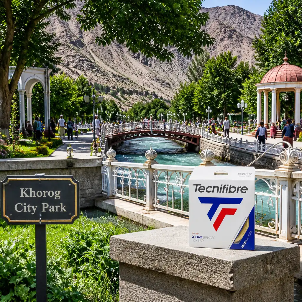 cardio tennis clinics in 33304 — Khorog City Park in Khorugh, A tree-shaded public park along the Gunt River in central Khorugh, with promenades, bridges, and pavilions set against steep bare mountainsides