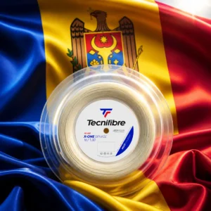 cardio tennis clinics in 33308 — the Tecnifibre X-One Biphase 18g Tennis String Reel combined with the national flag of Moldova