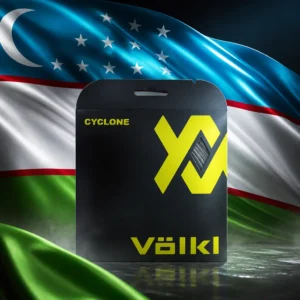 cardio tennis clinics in 33313 — the Volkl Cyclone 16g Tennis String Set combined with the national flag of Uzbekistan