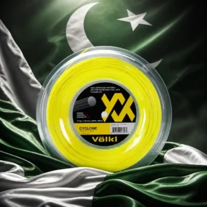 cardio tennis clinics in 33314 — the Volkl Cyclone 17g Tennis String Reel combined with the national flag of Pakistan