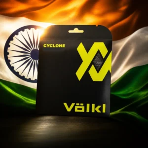 cardio tennis clinics in 33315 — the Volkl Cyclone 17g Tennis String Set combined with the national flag of India