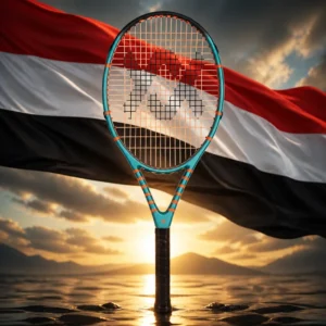 cardio tennis clinics in 33323 — the Volkl Vostra V3 Tennis Racquet combined with the national flag of Yemen