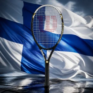 cardio tennis clinics in 33325 — the Wilson Hyper Hammer 5.3 Tennis Racquet combined with the national flag of Finland