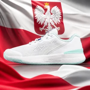 cardio tennis clinics in 33326 — the Wilson Intrigue Light Women's Tennis Shoes combined with the national flag of Poland