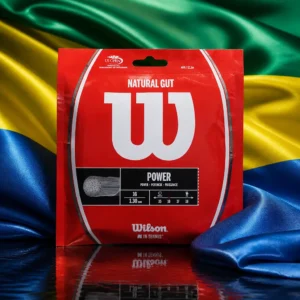 cardio tennis clinics in 33330 — the Wilson Natural Gut 17L Tennis String Set combined with the national flag of Gabon