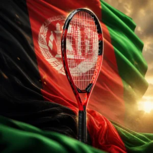 cardio tennis clinics in 33331 — the Wilson Pro Staff Precision 19 Junior Tennis Racquet combined with the national flag of Afghanistan