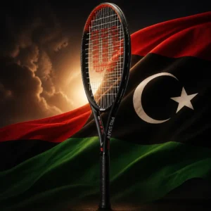 cardio tennis clinics in 33332 — the Wilson Pro Staff Precision 21 Junior Tennis Racquet combined with the national flag of Libya