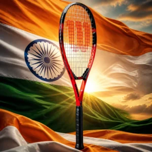 cardio tennis clinics in 33351 — the Wilson Pro Staff Precision 25 Junior Tennis Racquet combined with the national flag of India