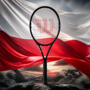 cardio tennis clinics in 33388 — the Wilson Pro Staff Team Classic Tennis Racquet combined with the national flag of Poland