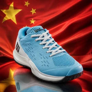 cardio tennis clinics in Fort Lauderdale — the Wilson Rush Pro Ace Women's Tennis Shoes combined with the national flag of People's Republic of China