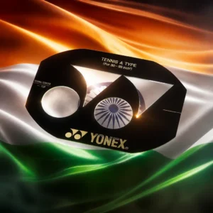 cardio tennis clinics Lazy Lake — the Yonex Stencil Card combined with the national flag of India