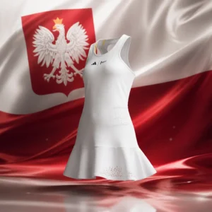 cardio tennis clinics Middle River Terrace — Adidas London Tennis Dress with the national flag of Ask Poland
