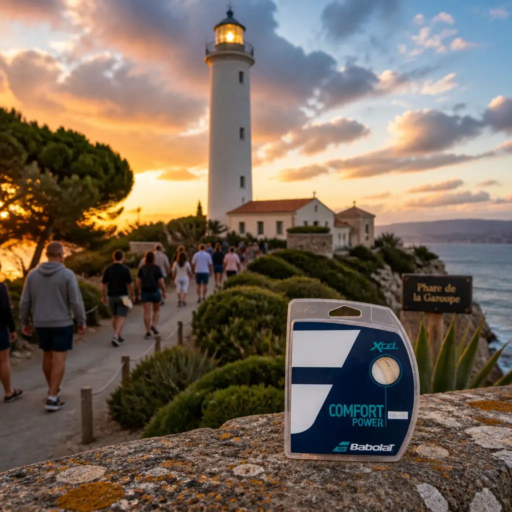 cardio tennis clinics South Florida — Babolat Xcel 16g Tennis String Set at Phare de la Garoupe in Antibes, France
