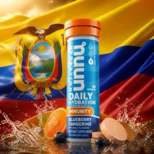 cardio tennis clinics — the Nuun Immunity Electrolyte Tablets 40-Pack combined with the national flag of Ecuador