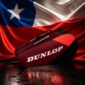 cardio tennis clinics Victoria Park — the Dunlop CX Club Tennis Bag (6 Racquet) combined with the national flag of Chile